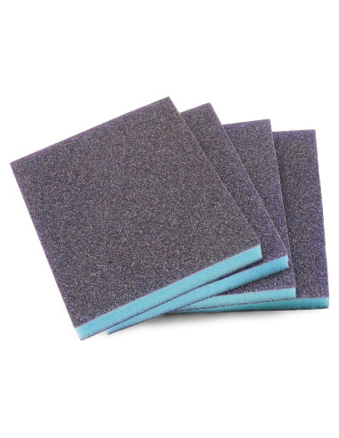 4 Piezas Esponja de Lijado 60 Granos Jamiikury Lavable 100x120x13mm