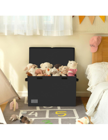 Cofre de Juguetes Plegable GRANNY SAYS 62x32x39 cm Negro