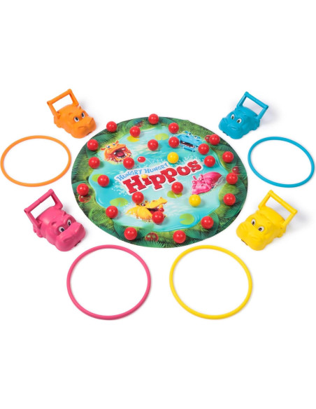 Juego Gigante Hippos Hambrientos Spin Master para 2-4 Jugadores Juego Gigante Hippos Hambrientos Spin Master para 2-4 Jugadores