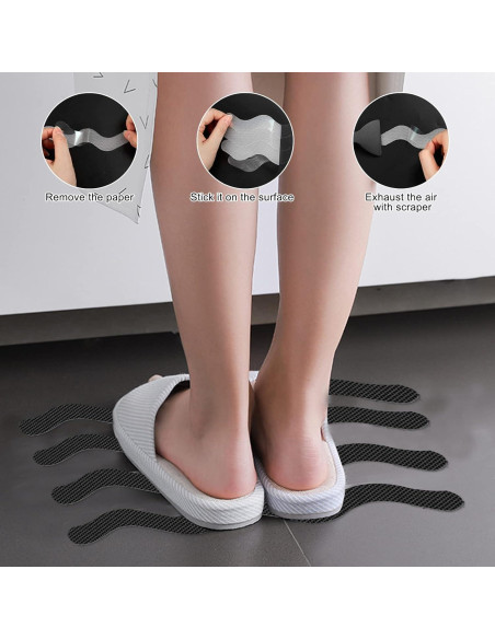 Pegatinas Antideslizantes para Baño Ding Xi - 24 Tiras de Seguridad Pegatinas Antideslizantes para Baño Ding Xi - 24 Tiras de Seguridad