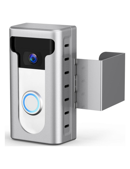 Soporte Antirrobo para Timbre QIBOX Sin Perforación Plata Soporte Antirrobo para Timbre QIBOX Sin Perforación Plata