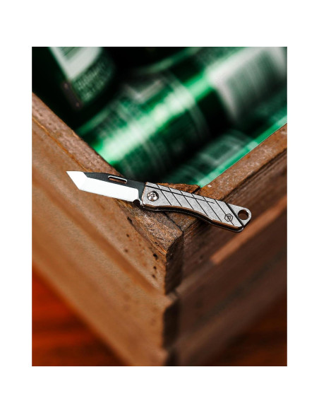 Cuchillo de bolsillo KeyUnity KK14 de titanio EDC 7.21 cm Cuchillo de bolsillo KeyUnity KK14 de titanio EDC 7.21 cm