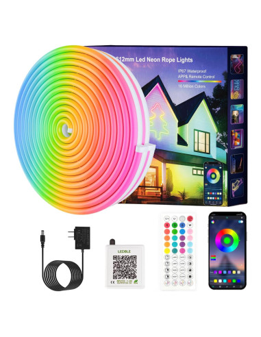 Luces de Cuerda LED Neón RGB JIAMEI 6.1M Control Remoto