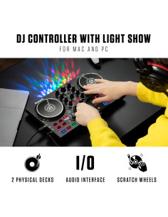 Controlador DJ Numark Party Mix II + Auriculares HF175 2