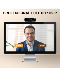 Webcam Full HD 1080P Diccik K1 con Micrófono y USB 2