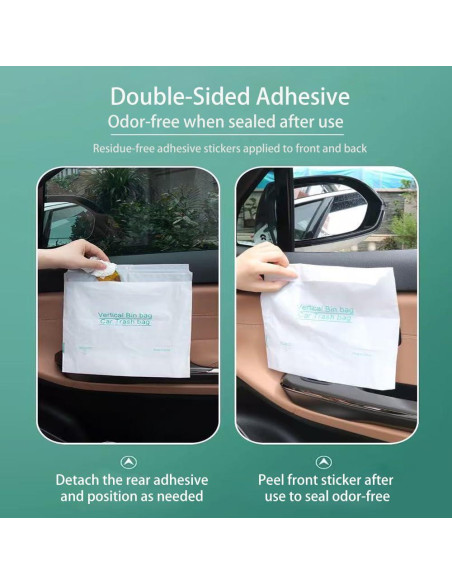 Basurero de Auto EWUVP 20pcs HDPE 25cm x 25cm a Prueba de Fugas Basurero de Auto EWUVP 20pcs HDPE 25cm x 25cm a Prueba de Fugas