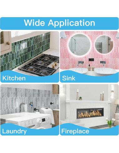 Azulejos de Pared Autoadhesivos Art3d 30.48 cm Rosa - 10 Unidades