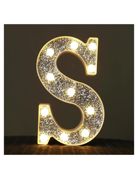Letras Iluminadas KANLONG Letra S LED para Decoración Letras Iluminadas KANLONG Letra S LED para Decoración