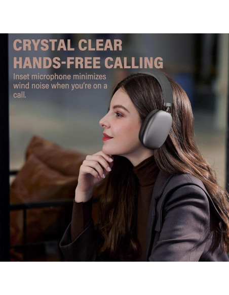 Auriculares Inalámbricos Bluetooth 5.3 con Cancelación de Ruido - Negro Auriculares Inalámbricos Bluetooth 5.3 con Cancelación de Ruido - Negro