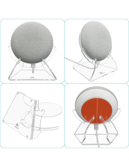 Soporte de Escritorio TXEsign Acrílico para Google Nest Mini Soporte de Escritorio TXEsign Acrílico para Google Nest Mini