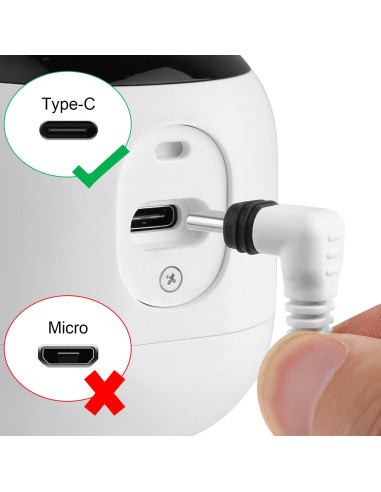 iTODOS 2 Pack Cable de Poder 6m y Adaptador para Arlo Essential 2K