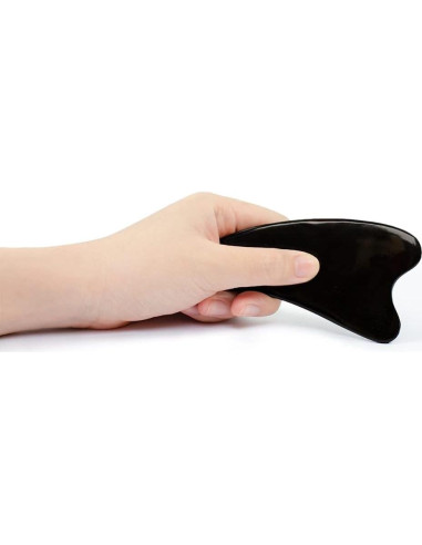 Herramienta de Masaje Gua Sha Kilomets - Drenaje Linfático Negro