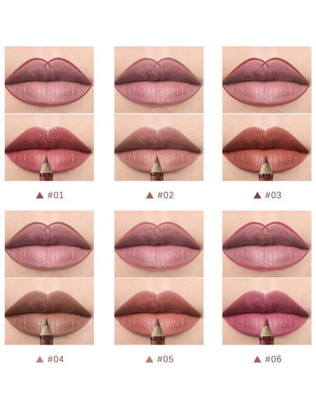 Juego de 12 Lápices de Labios Mate SUAKE - Colores Vibrantes Juego de 12 Lápices de Labios Mate SUAKE - Colores Vibrantes
