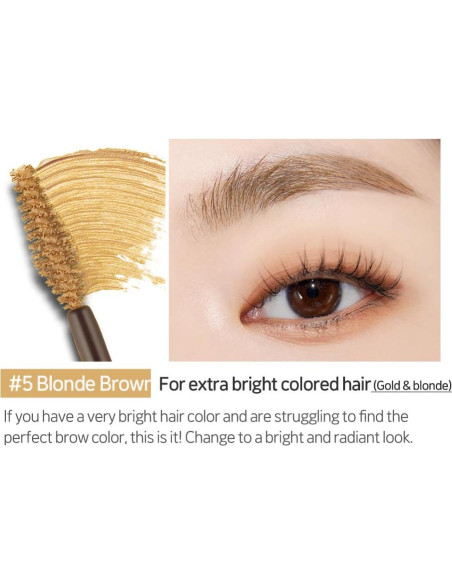 ETUDE Color My Brows - Máscara para Cejas Marrón Rubio 4.5 ml ETUDE Color My Brows - Máscara para Cejas Marrón Rubio 4.5 ml