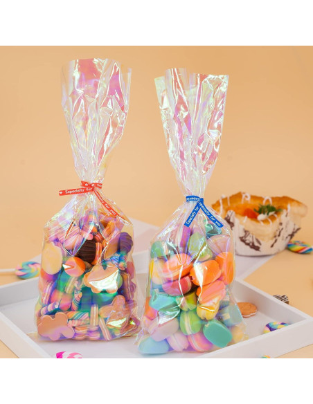 Bolsas de Celofán Holográficas Ctoiotc 10x22 cm - 100 Piezas Bolsas de Celofán Holográficas Ctoiotc 10x22 cm - 100 Piezas
