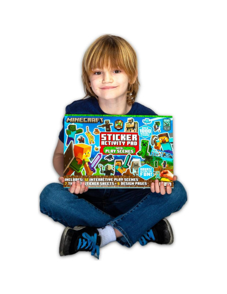 Caja de Stickers Gigante Minecraft - Más de 1000 Stickers Reutilizables Caja de Stickers Gigante Minecraft - Más de 1000 Stickers Reutilizables