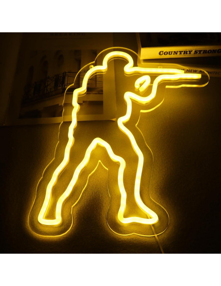 Luz de Neón LED Counter Strike WonderfulLife 31x39cm Luz de Neón LED Counter Strike WonderfulLife 31x39cm