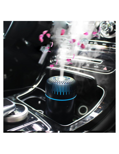 Difusor de Aroma Unee para Auto 100ml USB Humidificador Negro