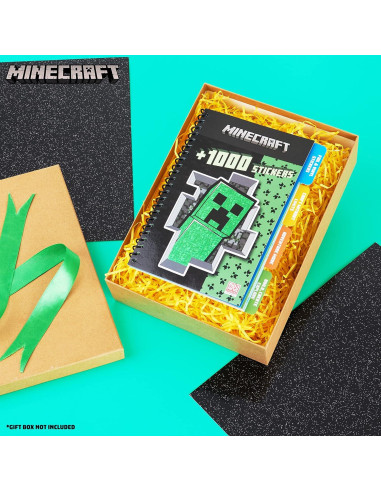 Libro de Stickers Minecraft - 28 Hojas, 1000 Stickers Creativos