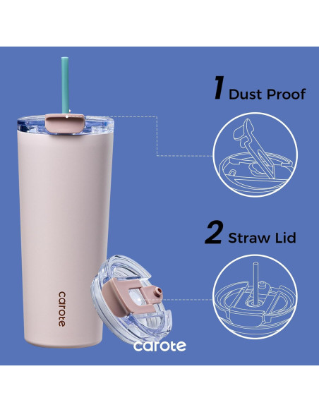 Juego de 3 Botellas de Agua Aisladas CAROTE 2420 ml Azul Juego de 3 Botellas de Agua Aisladas CAROTE 2420 ml Azul