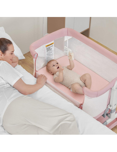 Colchón de Cuna Mini Obee Odee 35x20 cm Transpirable Rosa