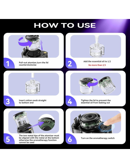 Cargador de coche retráctil 5 en 1 con aromaterapia y luces - iPhone/Android Cargador de coche retráctil 5 en 1 con aromaterapia y luces - iPhone/Android