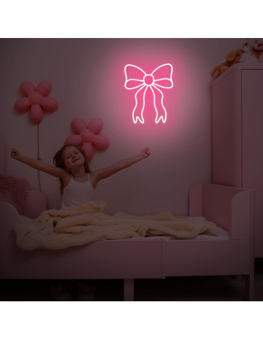 Letrero de Neón LED Rosa Retisee 30x30 cm Decoración Hogar