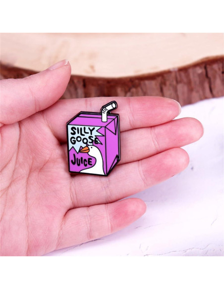 Pin de Esmalte Ganso Tonto Morado - Broche de Solapa Pin de Esmalte Ganso Tonto Morado - Broche de Solapa