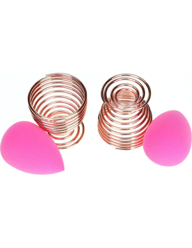 Soporte para Esponja de Belleza LanMa Oro Rosa - Paquete de 2