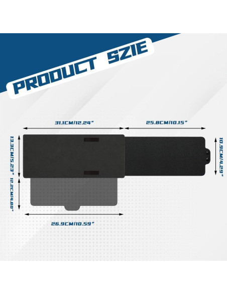 Extensor de Visera Solar Kutyun Polarizado Ajustable 31.1cm Extensor de Visera Solar Kutyun Polarizado Ajustable 31.1cm