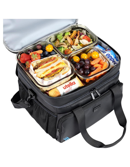 Bolsa Térmica ZEEMO 19L Aislada Impermeable Plegable Negra Bolsa Térmica ZEEMO 19L Aislada Impermeable Plegable Negra