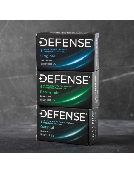 Jabón Natural en Barra Defense Soap - Set de 3 Variedades Jabón Natural en Barra Defense Soap - Set de 3 Variedades