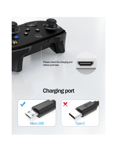 Cable de Carga Micro USB Superer 1.52m para PS4, Xbox, Roku