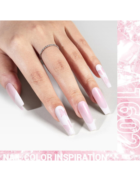 Esmalte de Uñas Gel MelodySusie Rosa Bebé 15ml Efecto Swirl Esmalte de Uñas Gel MelodySusie Rosa Bebé 15ml Efecto Swirl