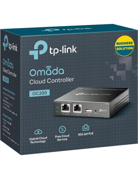 Controlador de Red TP-Link Omada OC200 | Hasta 100 Dispositivos | PoE Controlador de Red TP-Link Omada OC200 | Hasta 100 Dispositivos | PoE