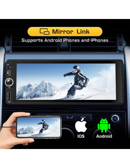 Estéreo de Coche Lussuvox UN 9540C 7" Bluetooth CarPlay Android Auto Estéreo de Coche Lussuvox UN 9540C 7" Bluetooth CarPlay Android Auto