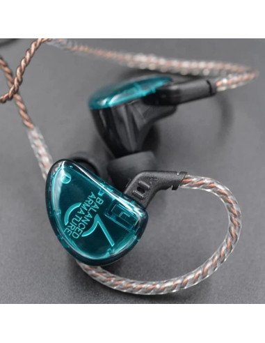 Cable de Reemplazo KZ 2PIN 3.5mm Cobre 4 Núcleos 1.2m