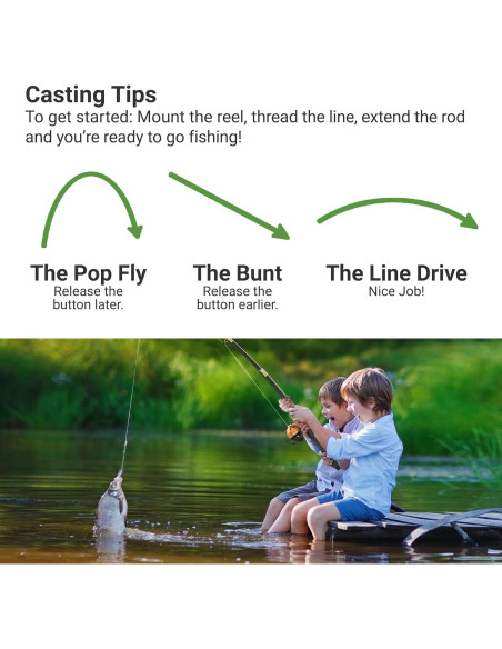 Caña de Pesca Telescópica Lanaak 157.5 cm para Niños Caña de Pesca Telescópica Lanaak 157.5 cm para Niños