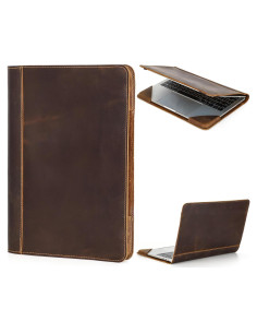 Funda de Folio de Cuero CataPurus 13.3" Vintage para Laptop