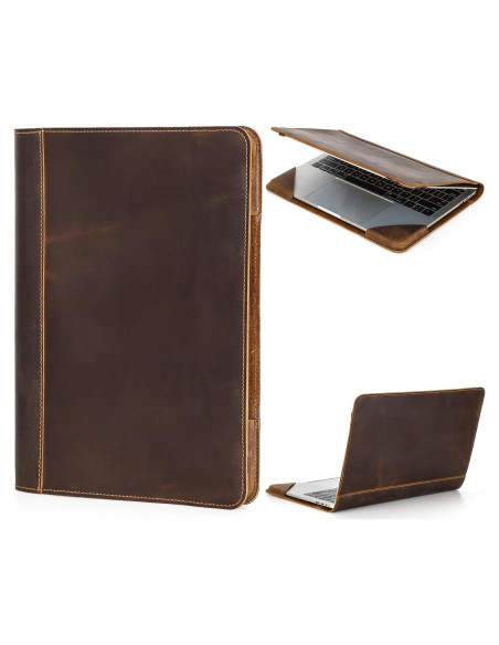 Funda de Folio de Cuero CataPurus 13.3" Vintage para Laptop Funda de Folio de Cuero CataPurus 13.3" Vintage para Laptop