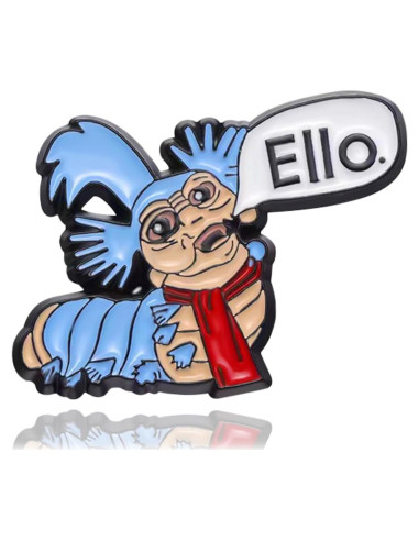 Pin Vintage Ello Worm - Esmalte para Ropa y Mochilas