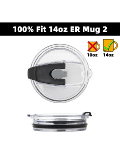 Tapa de Taza de Café Ember 14oz NASIUSE A Prueba de Derrames 2