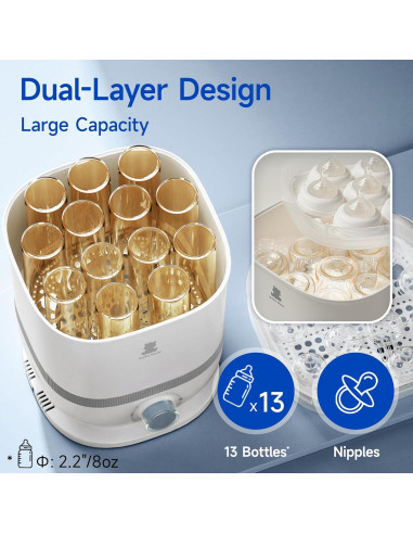 Esterilizador y Secador de Biberones Snow Bear 6 en 1 2.49 kg