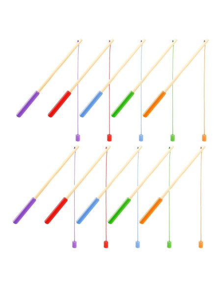 Juego de Pesca Magnética de Madera Feradny - 10 Varas Coloridas Juego de Pesca Magnética de Madera Feradny - 10 Varas Coloridas
