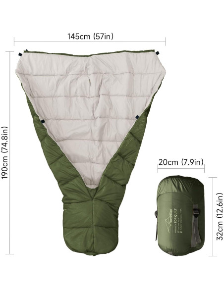 Saco de Dormir Travel Bird Ultraligero Aislante 7-15C Saco de Dormir Travel Bird Ultraligero Aislante 7-15C