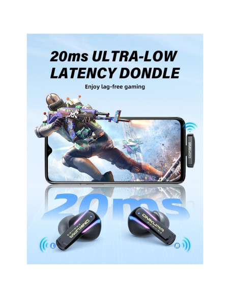 Auriculares Gaming Inalámbricos ONIKUMA T27 con Micrófono ENC Auriculares Gaming Inalámbricos ONIKUMA T27 con Micrófono ENC