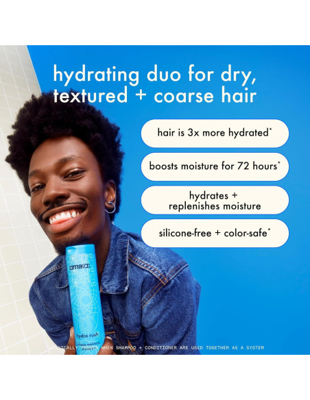 Acondicionador Hidratante Amika Hydro Rush 255g con Ácido Hialurónico Acondicionador Hidratante Amika Hydro Rush 255g con Ácido Hialurónico
