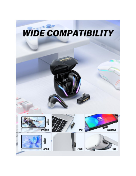 Auriculares Gaming Inalámbricos ONIKUMA T27 con Micrófono ENC Auriculares Gaming Inalámbricos ONIKUMA T27 con Micrófono ENC