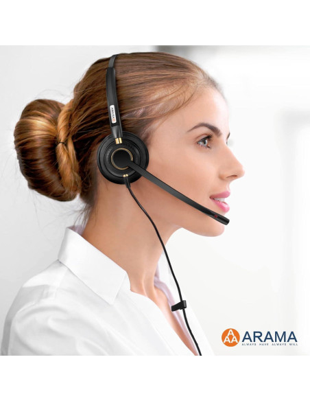 Auricular Arama A800MP con Micrófono y Cancelación de Ruido Auricular Arama A800MP con Micrófono y Cancelación de Ruido