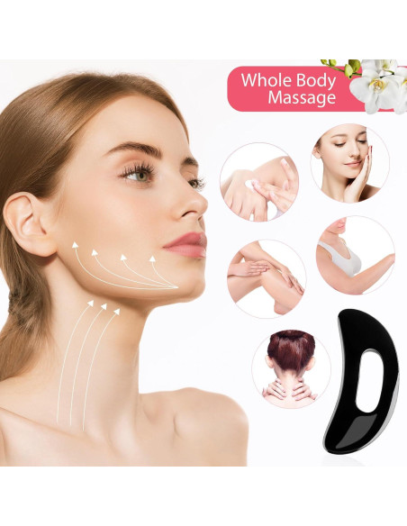 Set 5 Piezas Gua Sha Treela Jade y Resina para Masaje Facial y Corporal Set 5 Piezas Gua Sha Treela Jade y Resina para Masaje Facial y Corporal